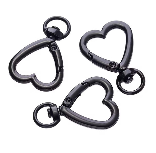 Karabiner herzform schwarz - karabiner,